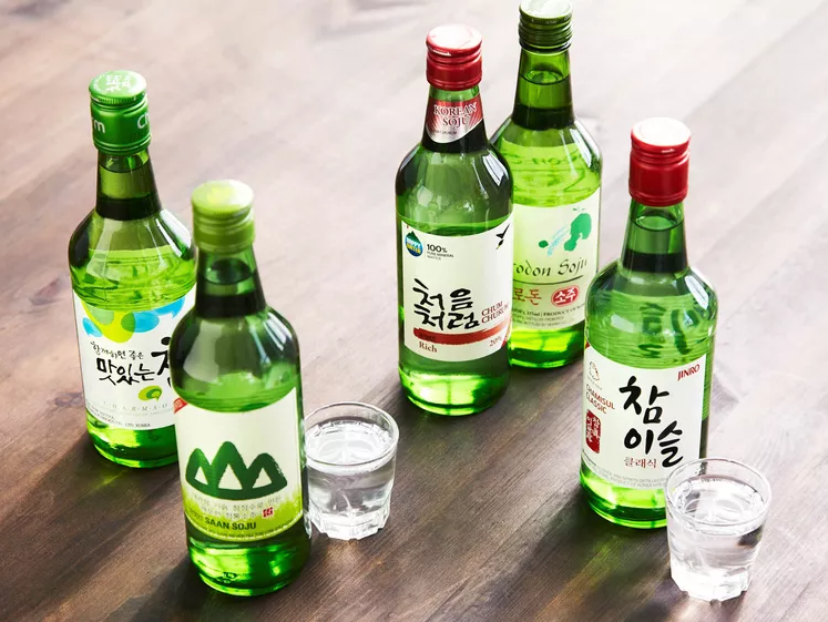 Soju, de traditionele Koreaanse alcoholische drank