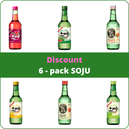 Aanbieding: Soju 6-pack